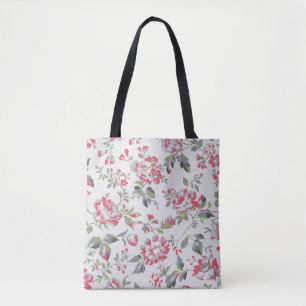 Bolso De Tela Patrón de Rosas florales de Shabby Chic