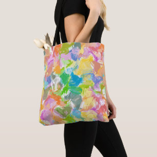 Bolso De Tela Patrón de salpicadura de pintura de verano vibrant