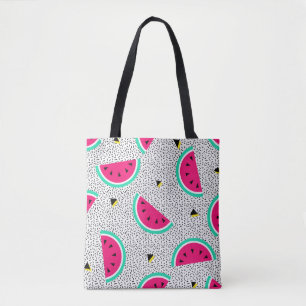 Bolso De Tela Patrón de sandía sin costuras. Estilo retro geomét
