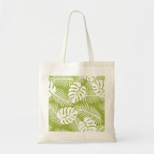 Bolso De Tela Patrón de selva tropical de paleta verde