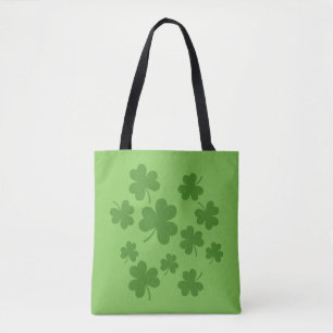 Bolso De Tela Patrón de Shamrock Clover del Día de San Patricio