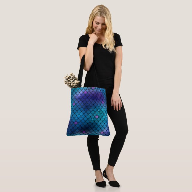 Bolso De Tela Patrón de sirena de personalizable (Puesto)