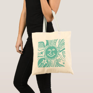 Bolso De Tela Patrón de sol personalizado