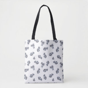 Bolso De Tela Patrón de sombreado de color azul