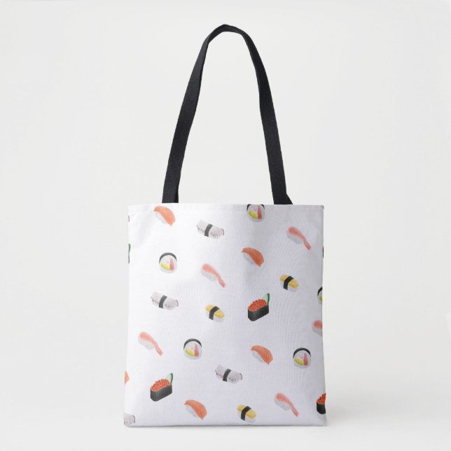 Bolso De Tela Patrón de sushi japonés (Anverso)