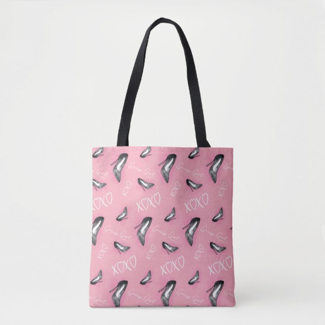 Bolso De Tela Patrón de tacones altos de Chica Gossip (Anverso)