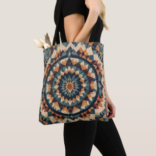 Bolso De Tela Patrón de tallo de Kaleidoscope