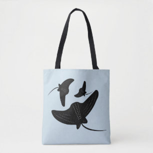 Bolso De Tela Patrón de Tinta de Raya Negra