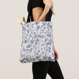 Bolso De Tela Patrón De Toile De Jouy