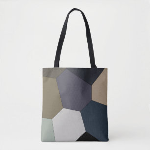 Bolso De Tela Patrón de tonos de tierra