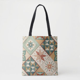 Bolso De Tela Patrón de trabajo en mosaico de diamantes rusos -