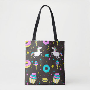 Bolso De Tela Patrón de unicornio