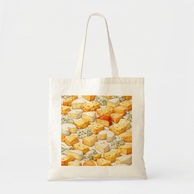 Bolso De Tela Patrón de Variedad de Queso (Frente)