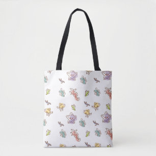Bolso De Tela Patrón de vida marina colorida con peces y costero