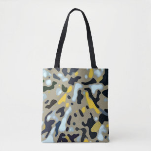 Bolso De Tela Patrón de vídeo - amarillo blanco azul beige negro