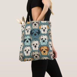 Bolso De Tela Patrón de Yorkshire Terrier