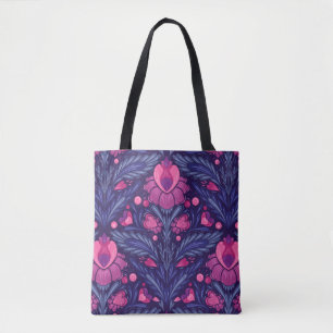 Bolso De Tela Patrón decorativo con corazones