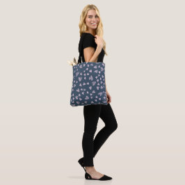 Bolso De Tela Patrón del corazón rosado delgado