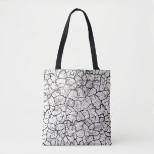 Bolso De Tela Patrón Digital de Mármol Agrietado