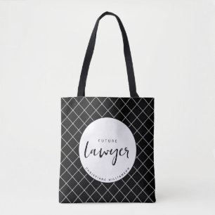 Bolso De Tela Patrón elegante de cheques de abogados futuros per