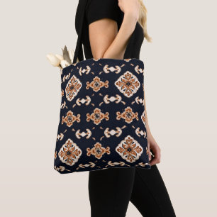 Bolso De Tela Patrón elegante de cuadrado floral