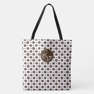 Bolso De Tela Patrón elegante de cuadros