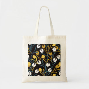 Bolso De Tela Patrón elegante de flor tulipán