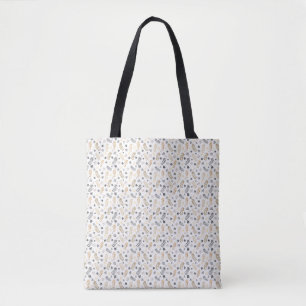 Bolso De Tela Patrón elegante moderno de hojas colores cálidos d