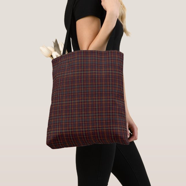 Bolso De Tela Patrón Escocés Clásico (Detalle)