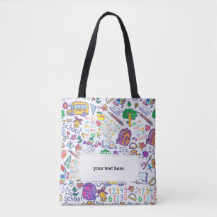 Bolso De Tela Patrón escolar