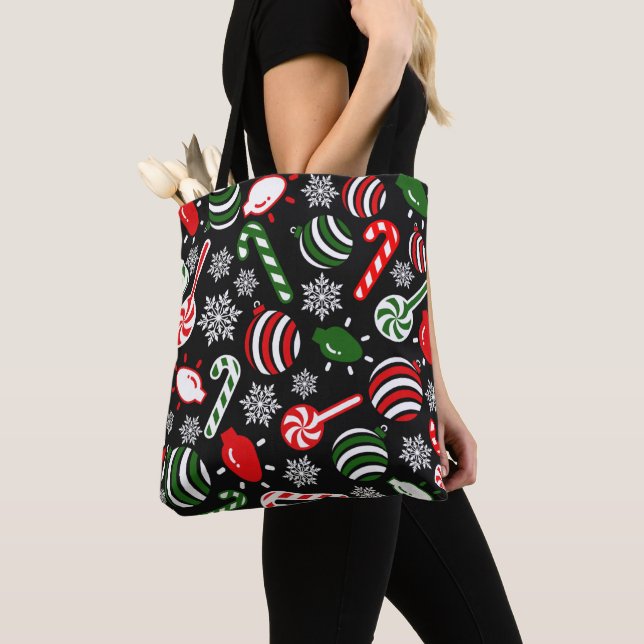 Bolso De Tela Patrón espiritual de Navidades (Detalle)