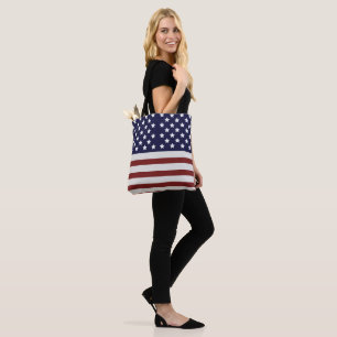 Bolso De Tela Patrón estadounidense de bandera de Estados Unidos