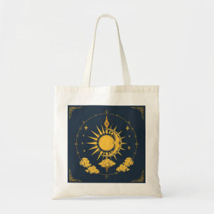 Bolso De Tela Patrón Estelar de Astrología Bohemia Celestial