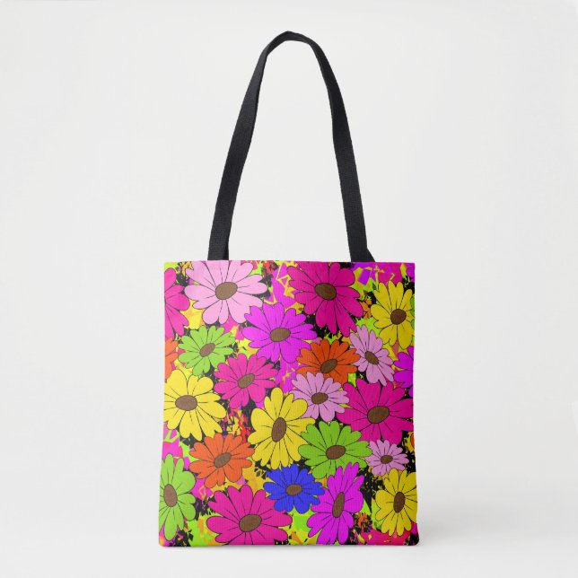 Bolso De Tela Patrón floral (Anverso)