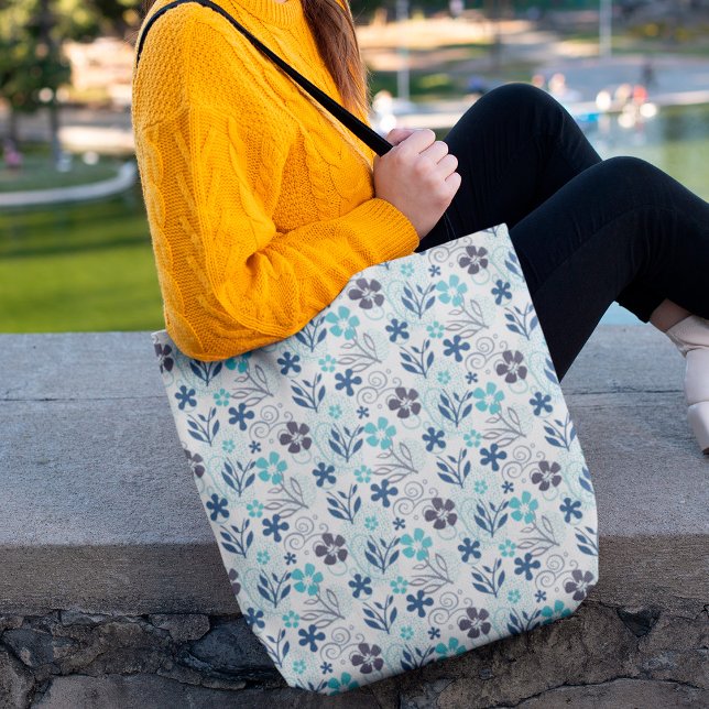 Bolso De Tela Patrón floral (Subido por el creador)