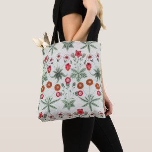 Bolso De Tela Patrón floral animado flores coloridas
