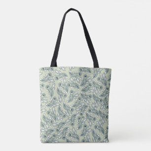 Bolso De Tela Patrón floral bohemio pastel