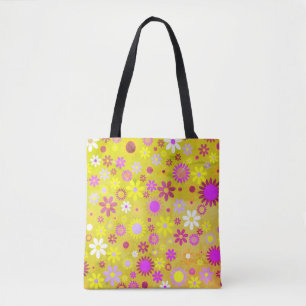 Bolso De Tela Patrón floral brillante