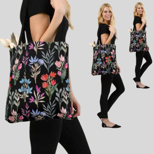 Bolso De Tela Patrón floral colorido