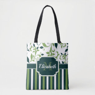 Bolso De Tela Patrón floral de corte
