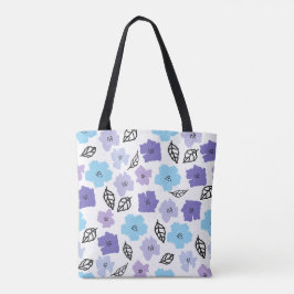 Bolso De Tela Patrón floral dibujado a mano de moda