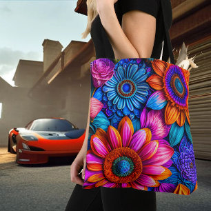 Bolso De Tela Patrón floral en estilo boho