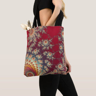 Bolso De Tela Patrón floral espiral