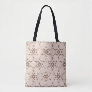 Bolso De Tela Patrón floral geométrico decorativo. Ventilación s