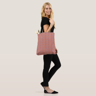Bolso De Tela Patrón floral geométrico Premium Nativo Americano
