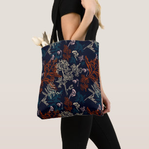 Bolso De Tela Patrón floral hermoso