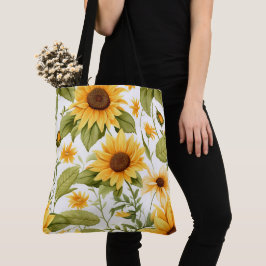 Bolso De Tela Patrón floral sin foco, sol y mareas