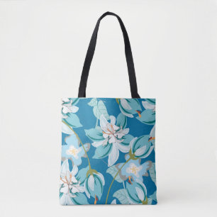 Bolso De Tela Patrón floral, versátil diseño floral.
