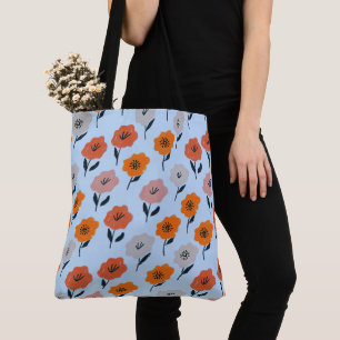 Bolso De Tela Patrón floral vibrante