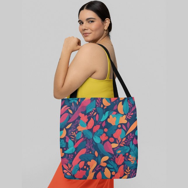Bolso De Tela Patrón floral vibrante (Subido por el creador)